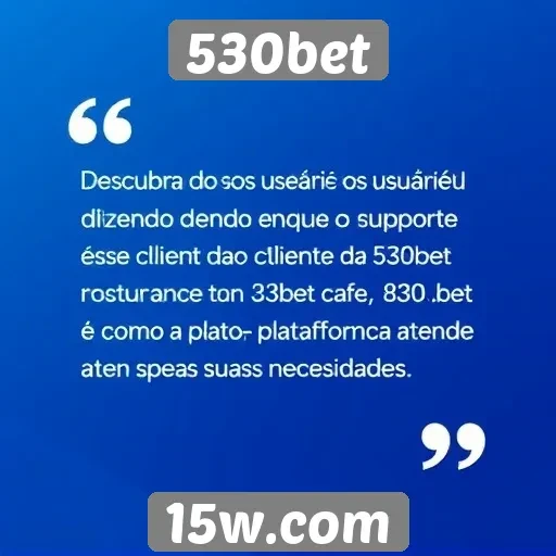 Feedback de usuários sobre suporte ao cliente da 530bet